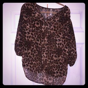 Leopard print blouse